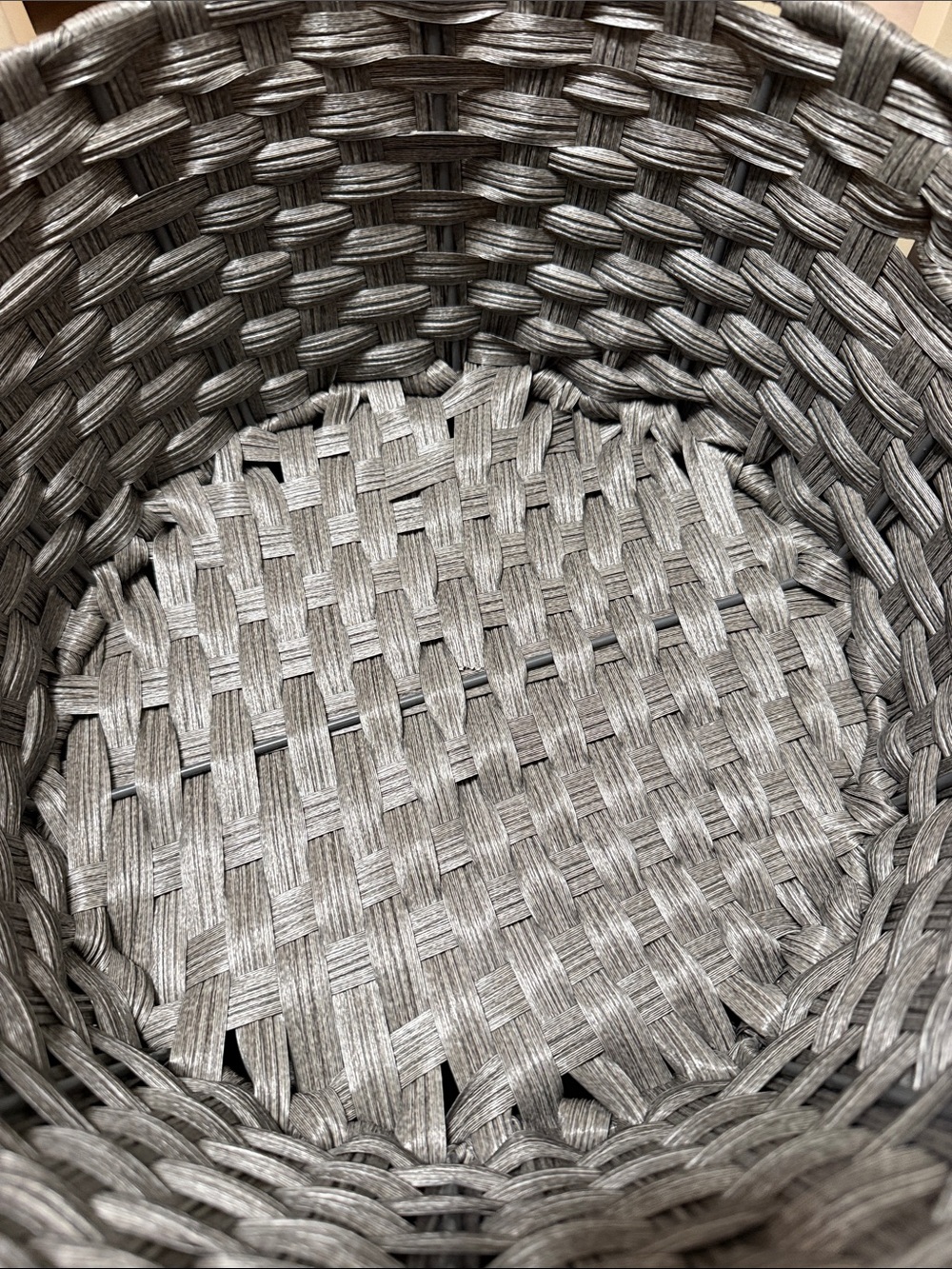Elements Set Of Two Round Storage Baskets - Picture 7 of 9
